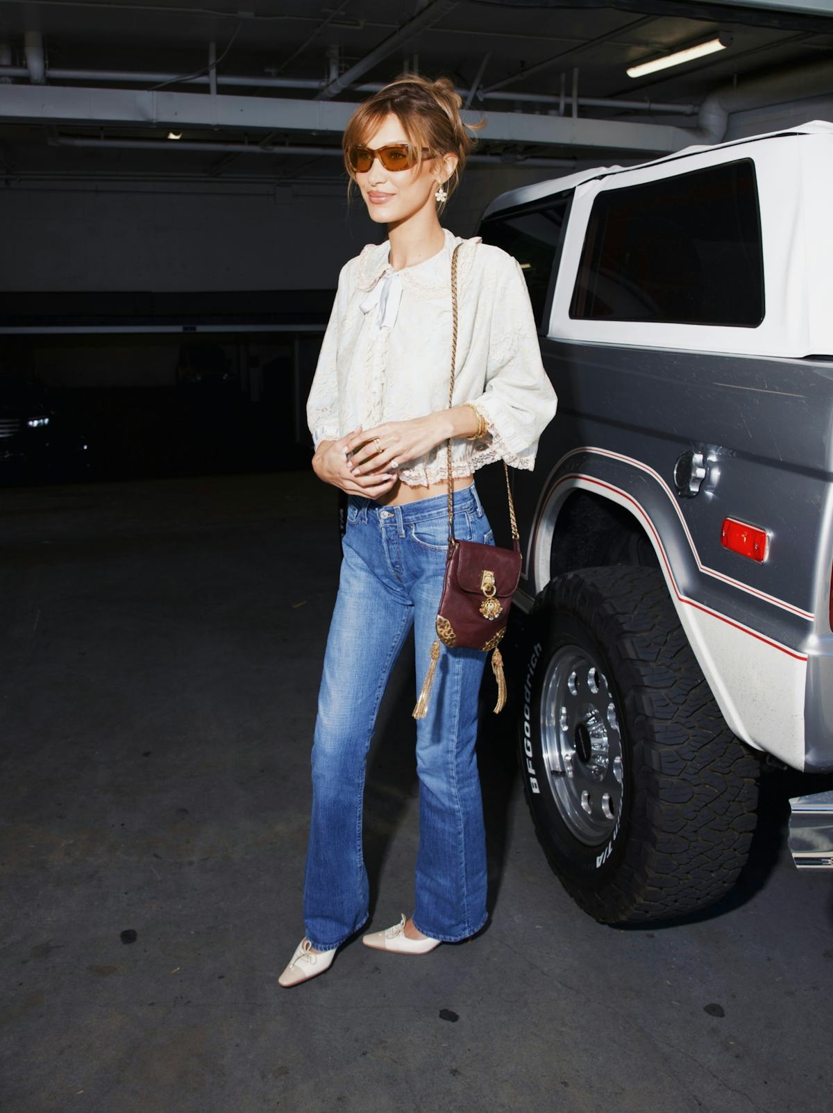 Bella Hadid Styles the Same Pair of Bootcut Jeans in Two Completely Different Ways